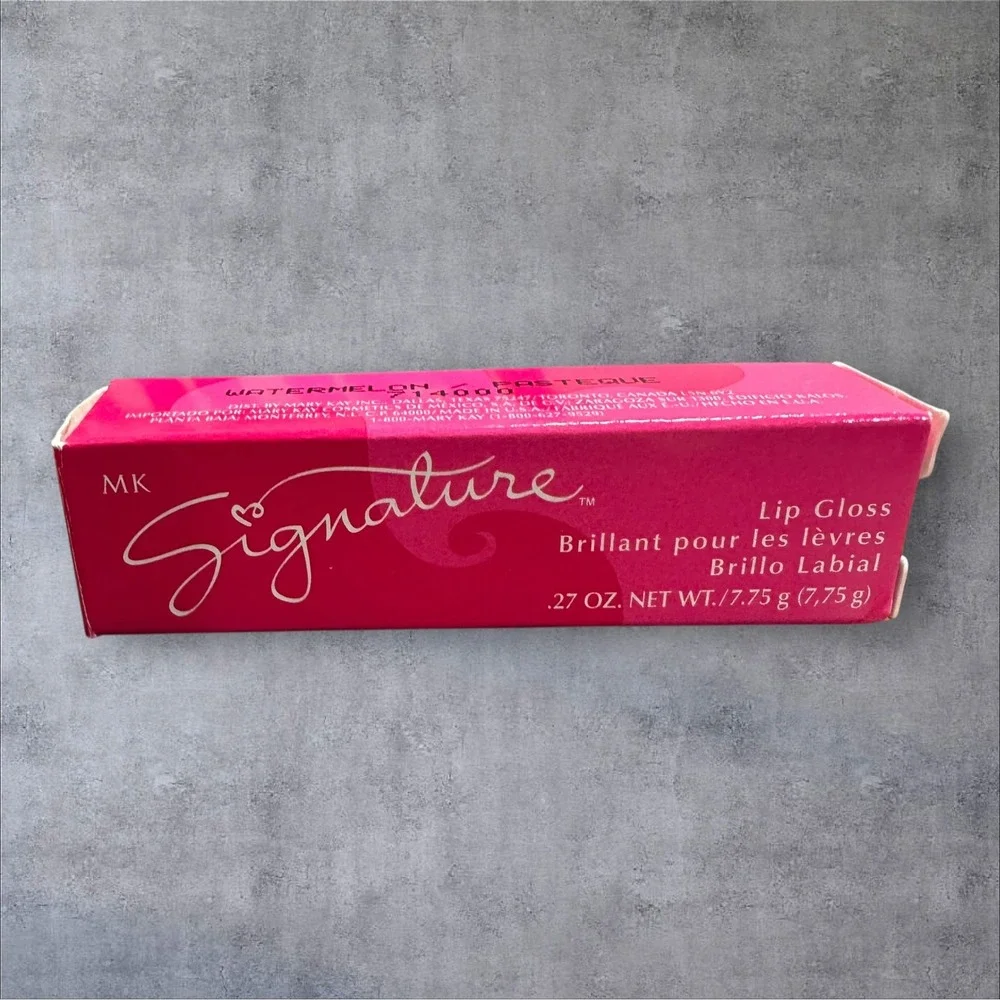 Mary Kay MK Signature Lip Gloss Watermelon 714000‎ Pink New In Box Vintage